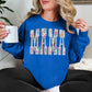 Floral Mama Pearl Lettering Sweatshirt