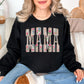 Floral Mama Pearl Lettering Sweatshirt