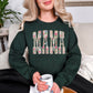 Floral Mama Pearl Lettering Sweatshirt
