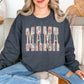 Floral Mama Pearl Lettering Sweatshirt