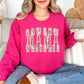 Floral Mama Pearl Lettering Sweatshirt