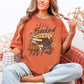 "All Booked for Fall" graphic on muted burnt orange (yam) Comfort Colors 1717 T-Shirt. 