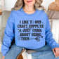 "I like to buy craft Supplies and just think about using them graphic on a light sky blue (carolina blue).