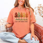 “Fall is My Favorite Color" graphic on warm earthy orange-brown (terracotta) Comfort Colors t-shirt.