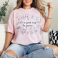 "Good day to game" graphic on soft pink (blossom) T-Shirt.