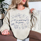 "Good Day To Game" graphic on light warm beige (sand) Sweatshirt.