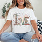 Love Book Stack graphic in bright white (white)
