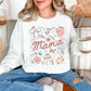 "Mama Coquette Doodle" graphic on a white sweatshirt.