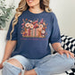 "No Shelf Control" graphic on deep navy blue (navy) t-shirt.