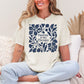 “Puzzling is my therapy" graphic on soft off-white (ivory) t-shirt.