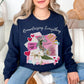 "Romanticizing Everything" graphic on deep navy blue (navy) Sweatshirt.