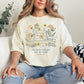 "Sewing She Works Willingly" on soft off-white (ivory) T- Shirt.
