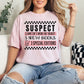 "Suspect Claims She's Broke in soft pink (blossom)